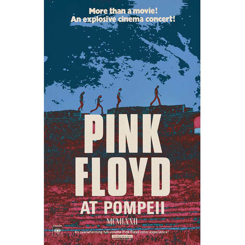 Pink Floyd - Live In Pompeii Textiel Poster - Multicolours